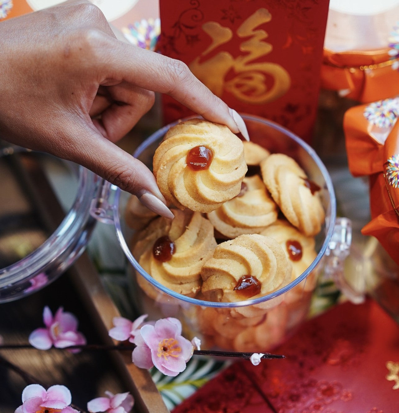 Red Cherry Butter Cookies 红樱桃牛油曲奇